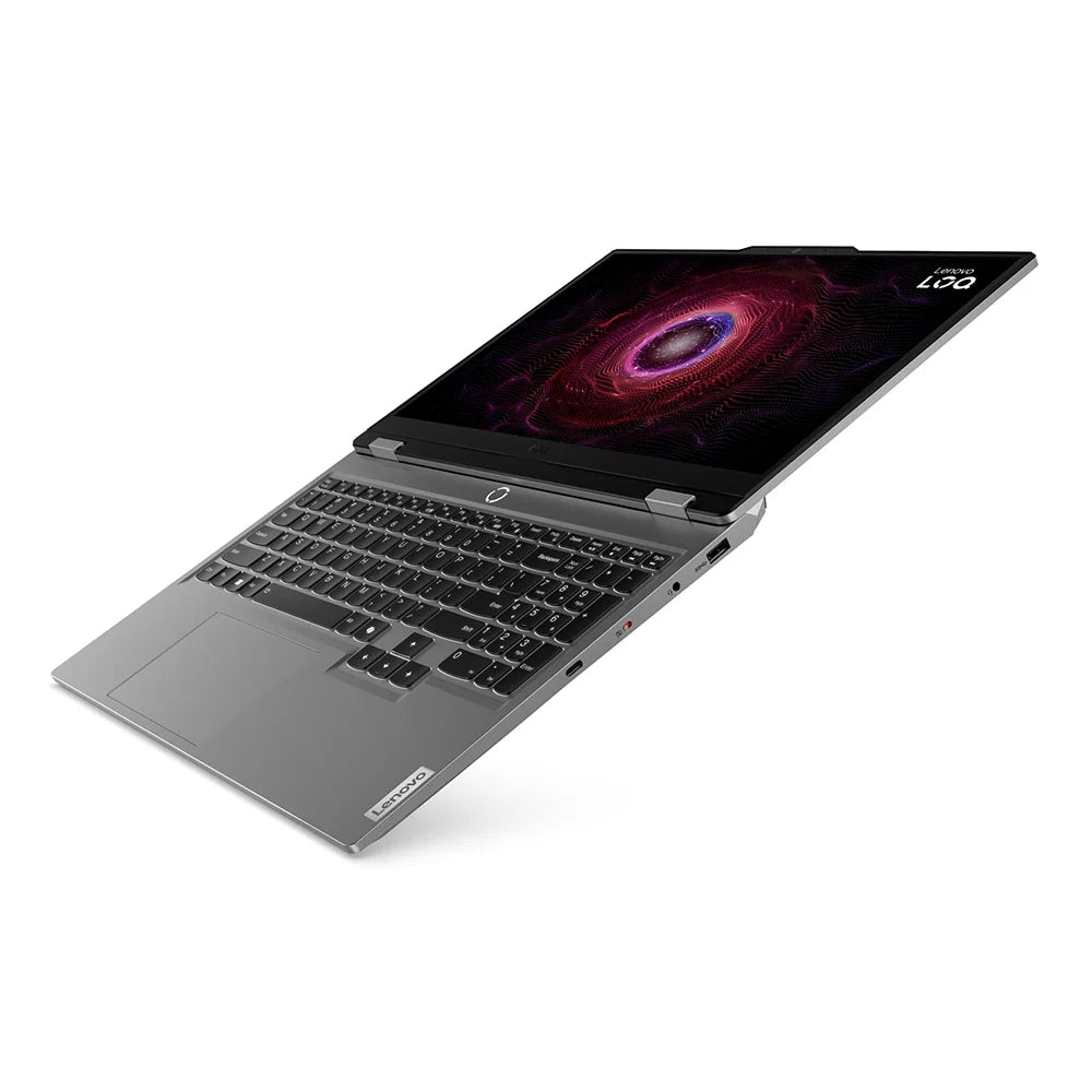 Lenovo LOQ 15ARP9 notebook gaming 83JC00MKLM vista lateral