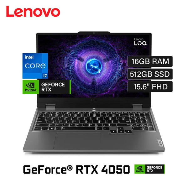 Laptop Lenovo Loq 15Irx9 Intel Core I7 13650Hx Ram 16Gb Disco 512Gb Ssd Video Nvidia Rtx 4050 6Gb 15.6" Fhd Freedos - SMART BUSINESS