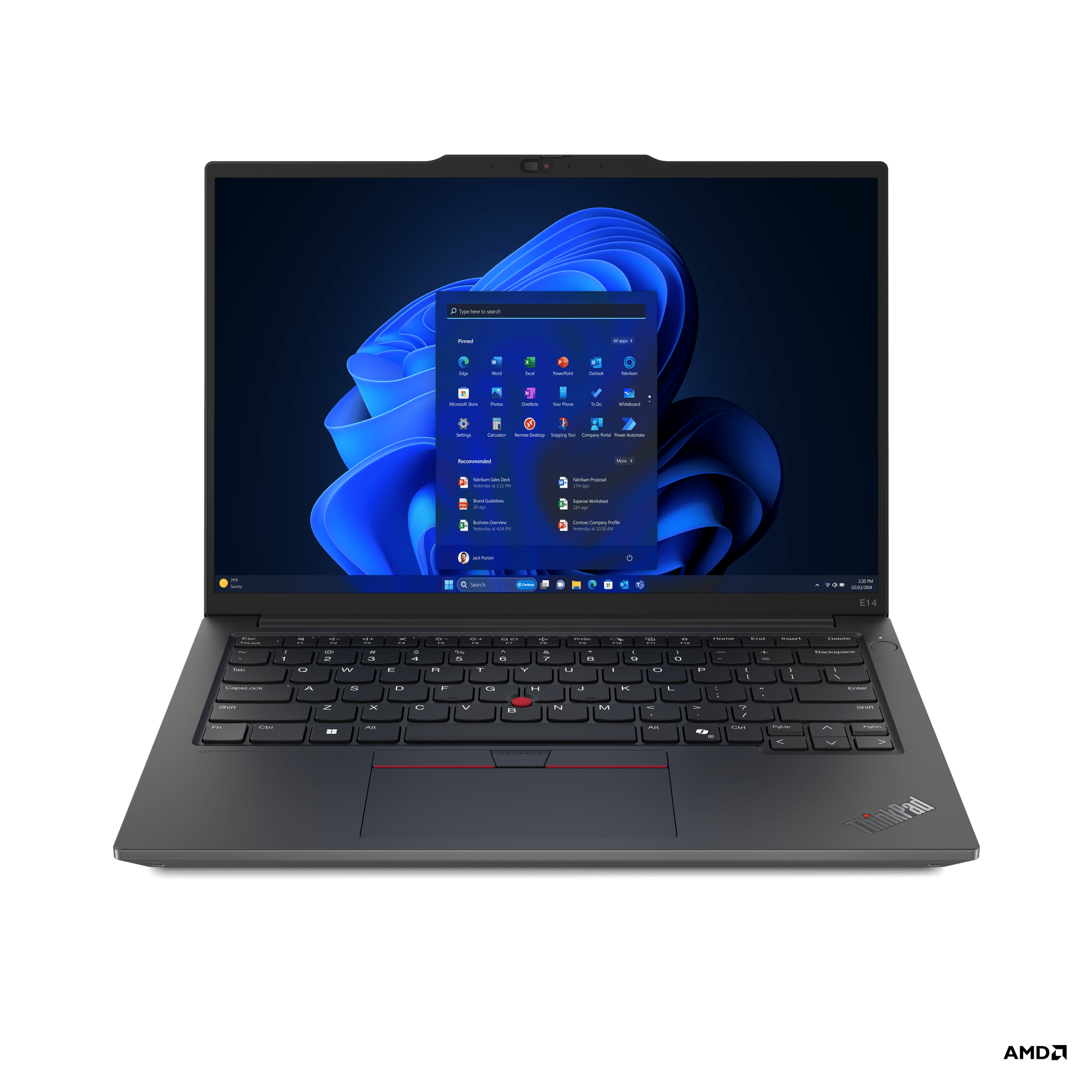 LAPTOP LENOVO THINKPAD E14 GEN 5, AMD RYZEN 7 7735HS, 16GB RAM DDR5, 1TB SSD NVME, PANTALLA 14" WUXGA, WINDOWS 11 PRO 21M4000XLM - SMART BUSINESS