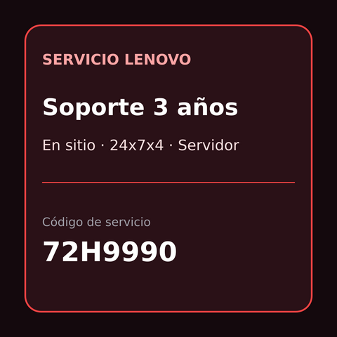 Tarjeta de servicio Lenovo 72H9990