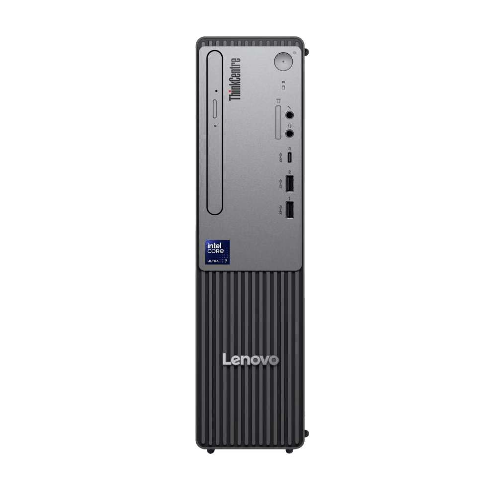 Lenovo ThinkCentre Neo 50s Gen 6 computadora SFF vista lateral y frontal