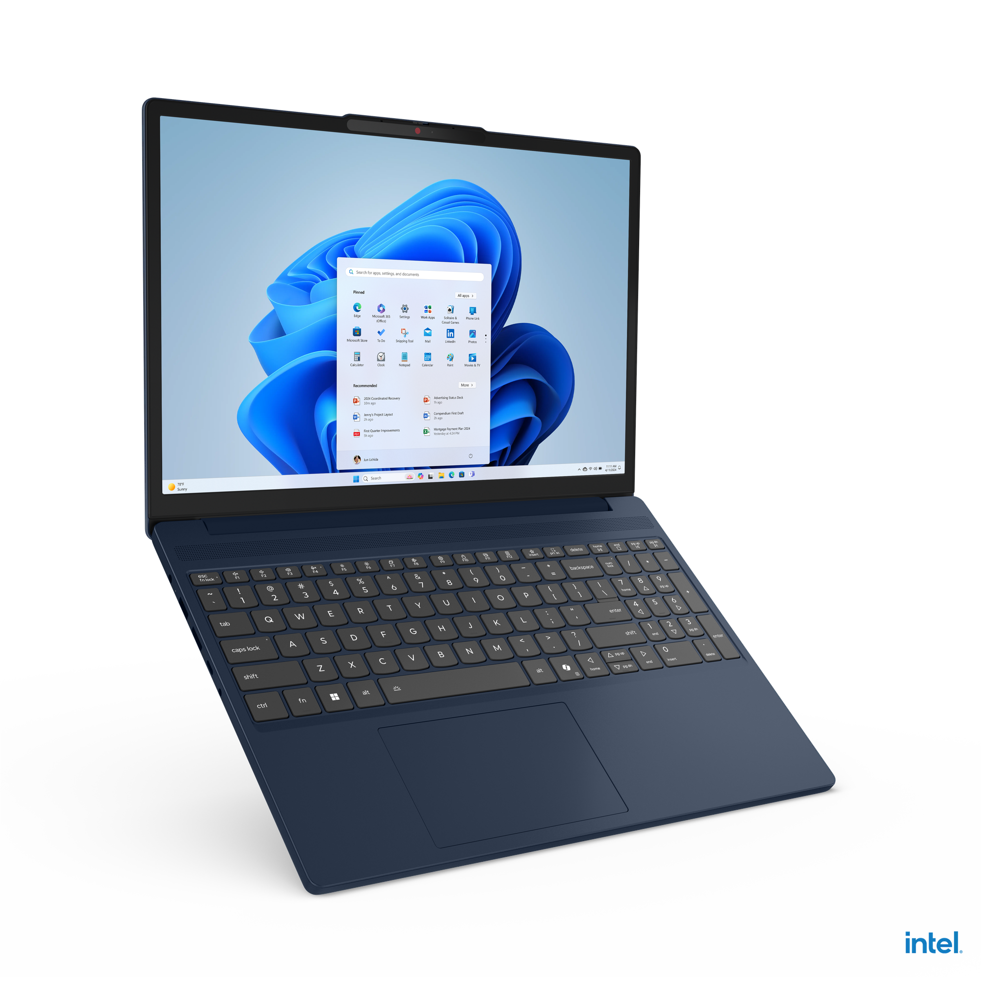 Notebook Lenovo IdeaPad Slim 3 15IRH10 83K101LTLM vista frontal