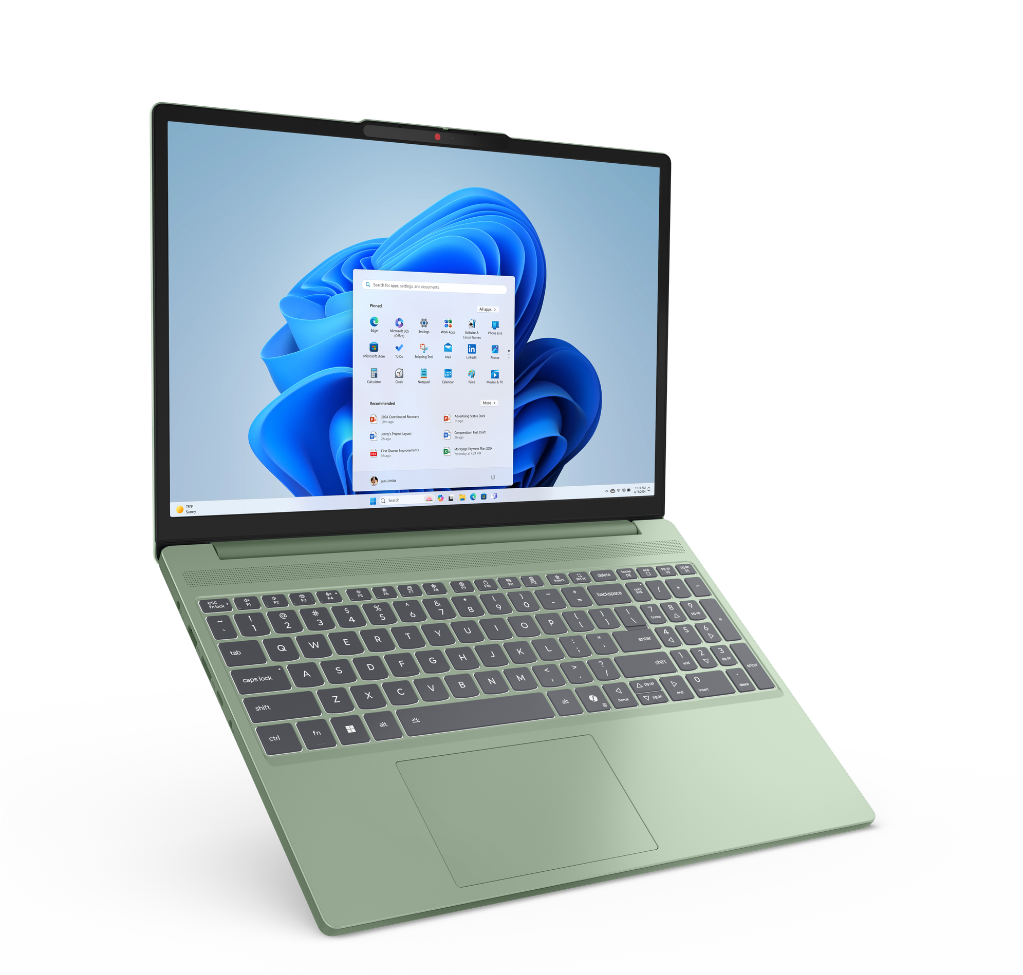 Notebook Lenovo IdeaPad Slim 3 15IRH10 83K101LTLM vista posterior