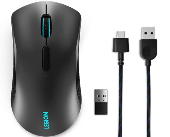 Lenovo Legion M600 GY50X79385 mouse gamer inalámbrico negro vista principal