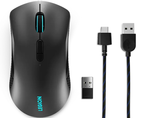 Lenovo Legion M600 GY50X79385 mouse gamer inalámbrico negro vista principal