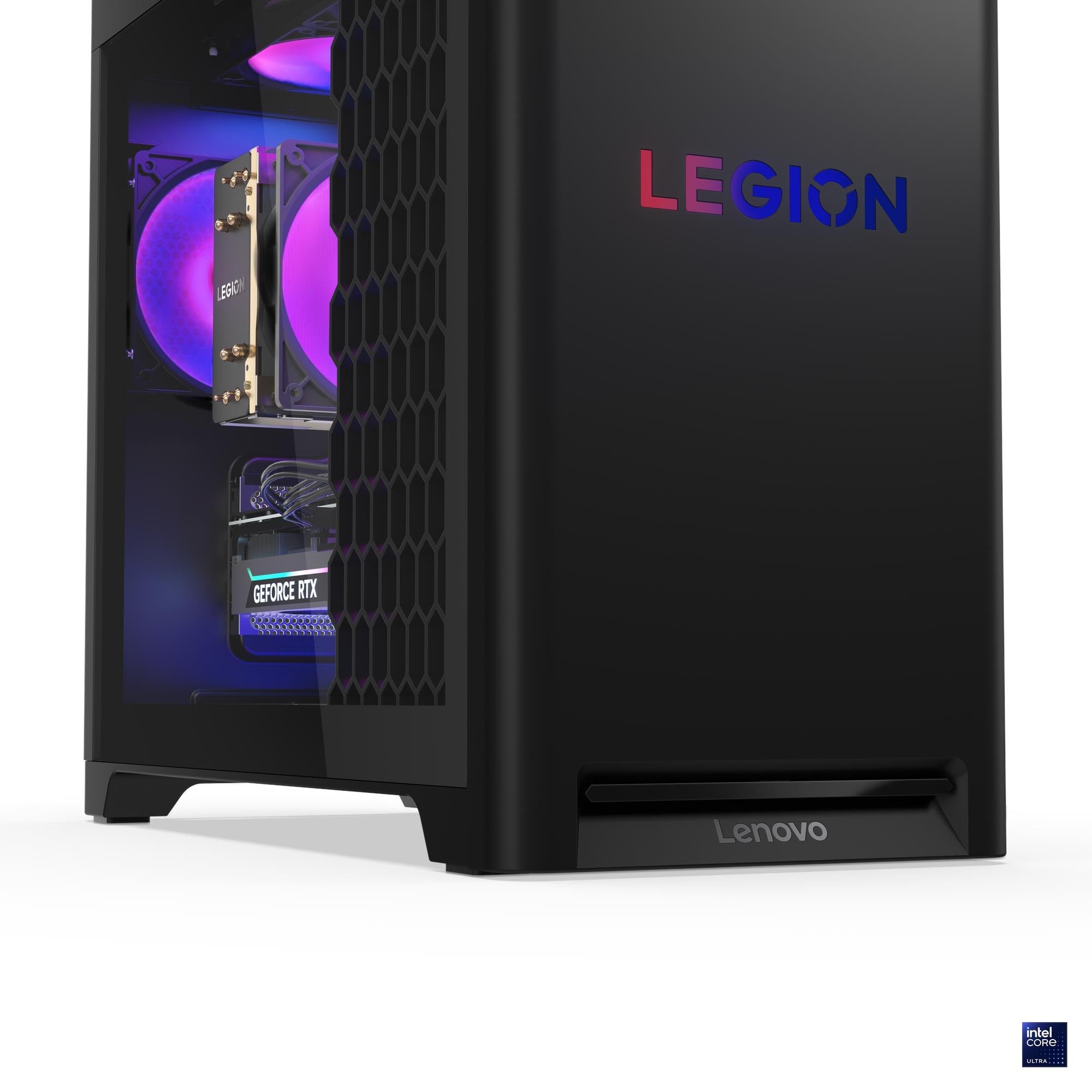 Desktop Gamer Lenovo Legion T5 30IAS10 90YA002TPT vista superior y lateral del chasis