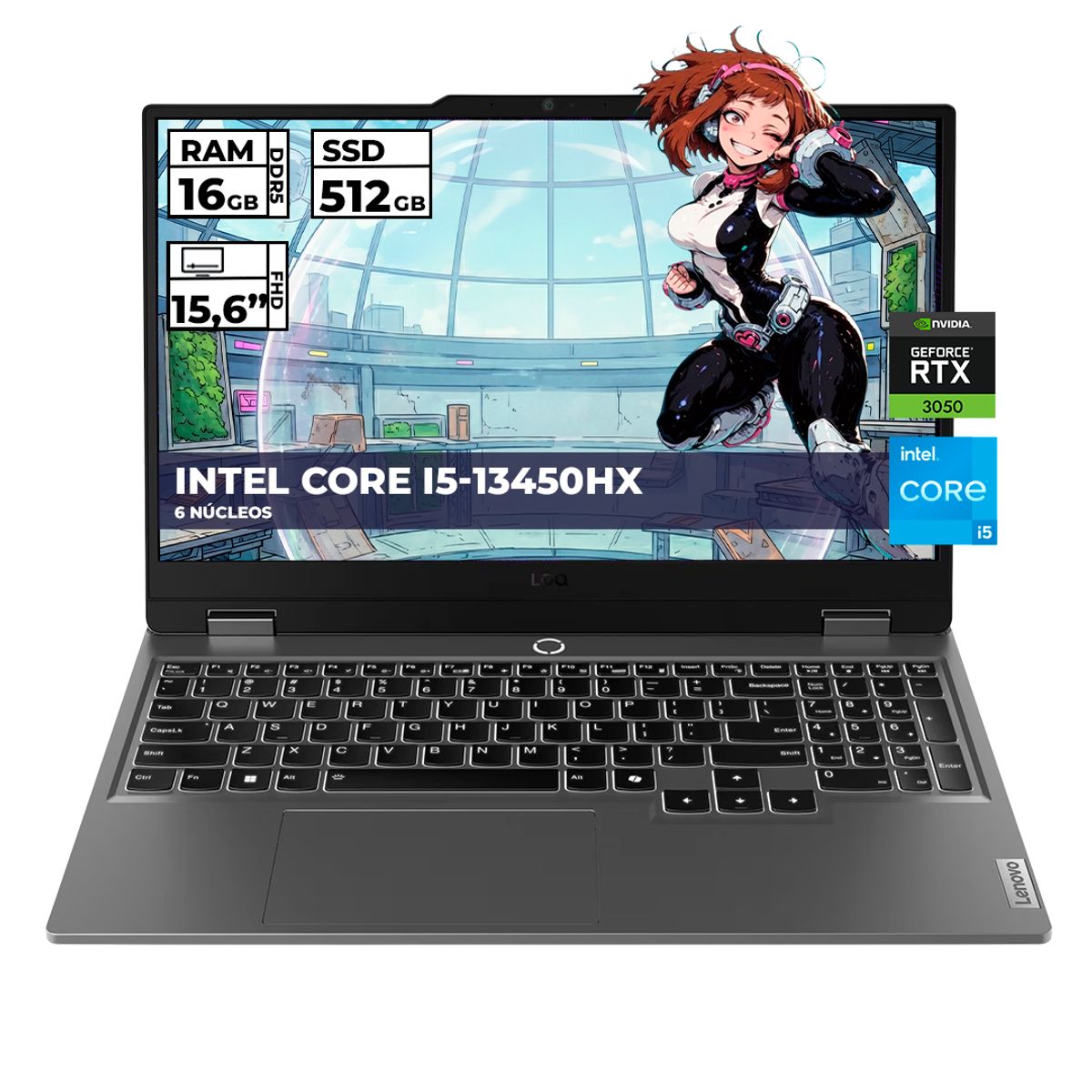 Laptop Lenovo LOQ 15IRX9 83DV01AYLM vista principal