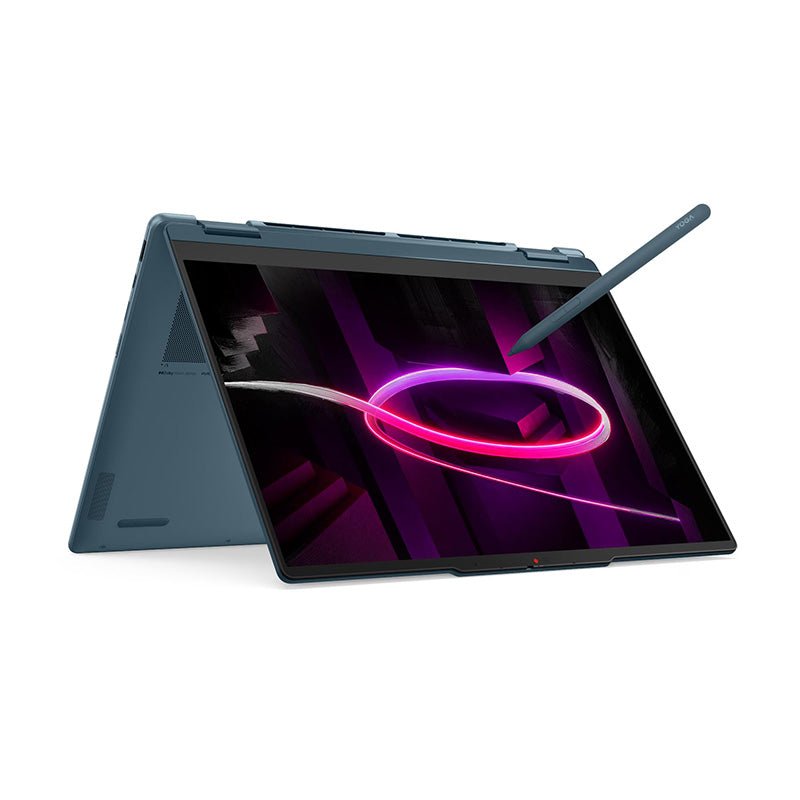 Lenovo Yoga 7 2-in-1 14AGP11 83TD007XLM notebook 2-en-1 vista en ángulo