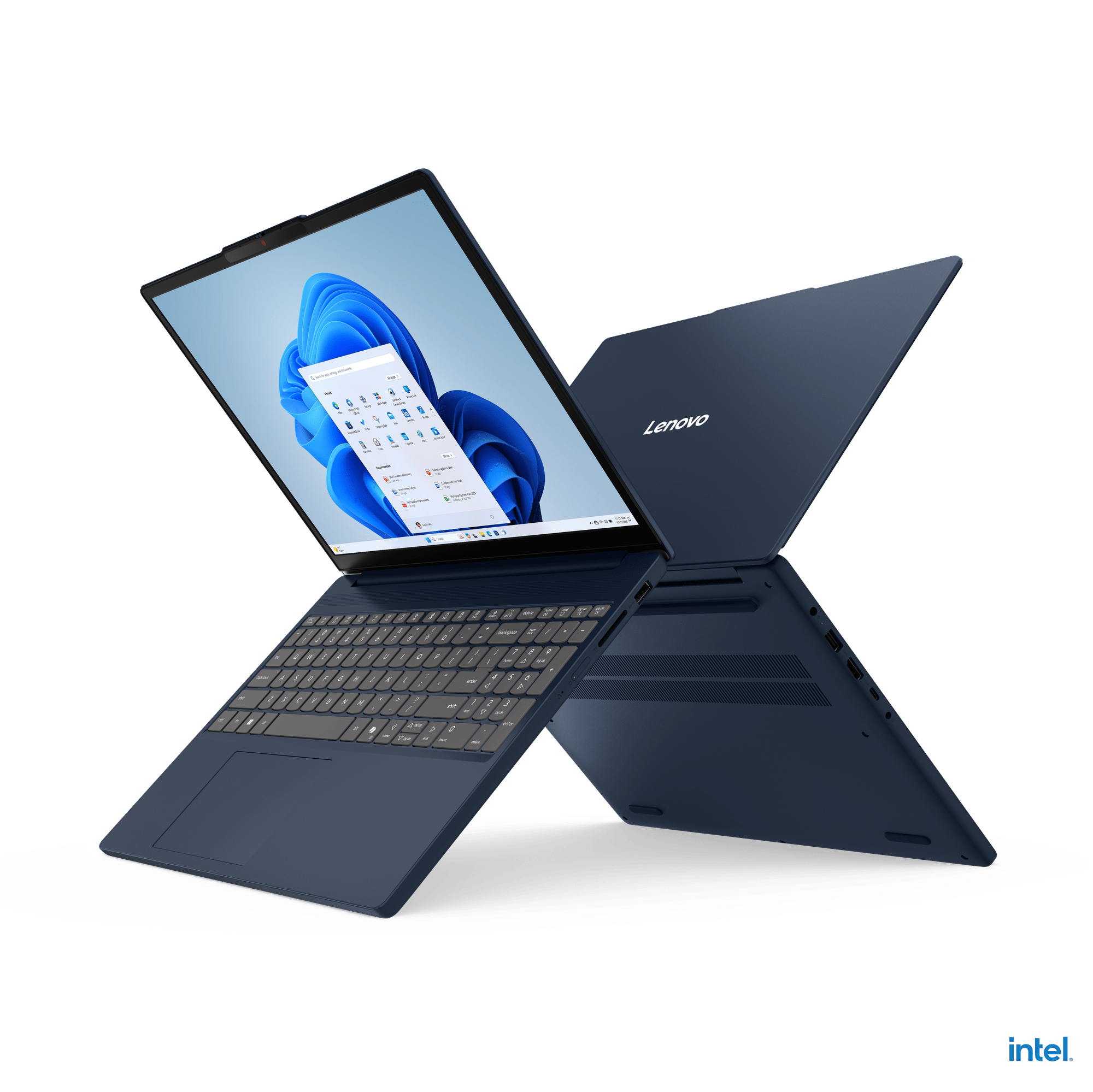 Notebook Lenovo IdeaPad Slim 3 15IRH10 83K101LTLM vista superior cerrada