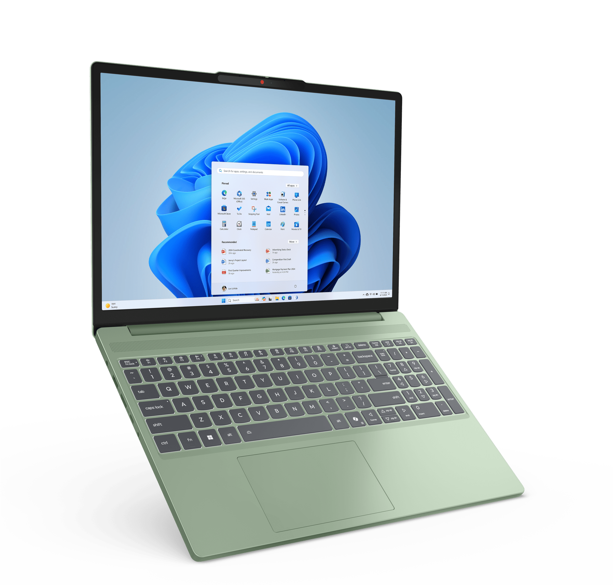 Notebook Lenovo IdeaPad Slim 3 15IRH10 83K101LTLM vista posterior
