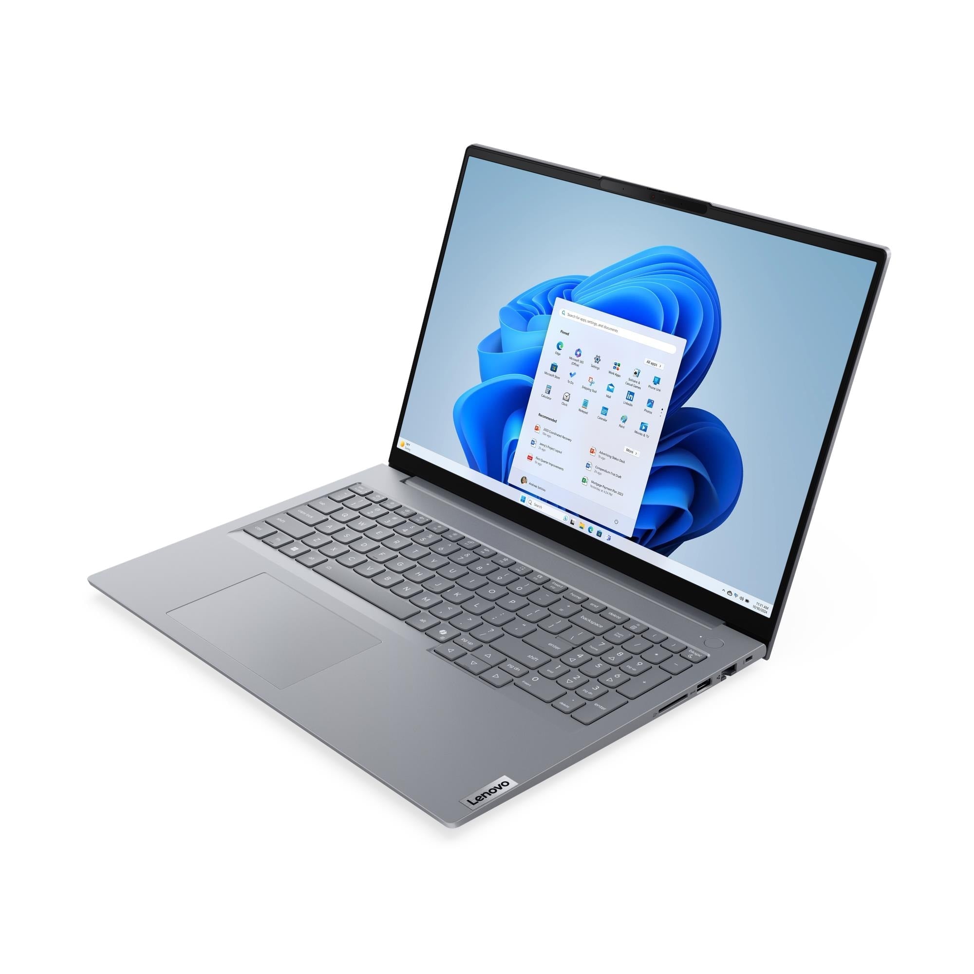 Diseño del notebook Lenovo ThinkBook 16 G8 IAL 21SK00PHLD, cuarta fotografía oficial