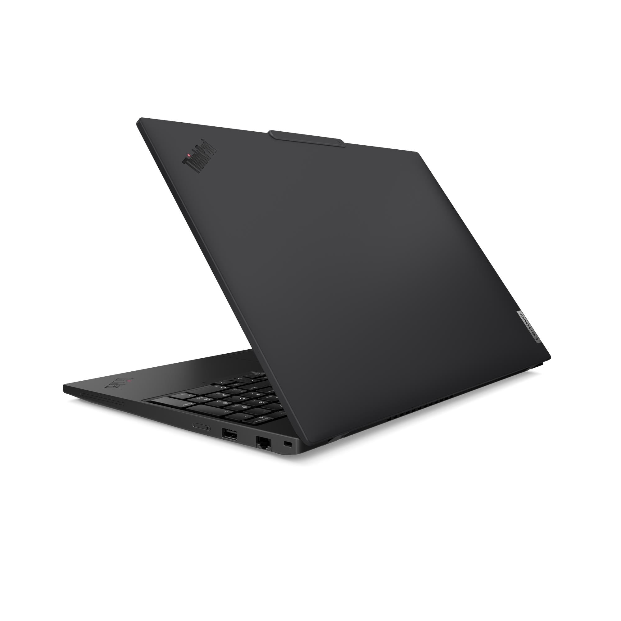 Lenovo ThinkPad T16 Gen 4 21QF000SLM vista posterior en tres cuartos