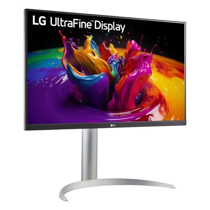 Monitor LG UltraFine 27UP850K-W 27 pulgadas 4K, vista lateral