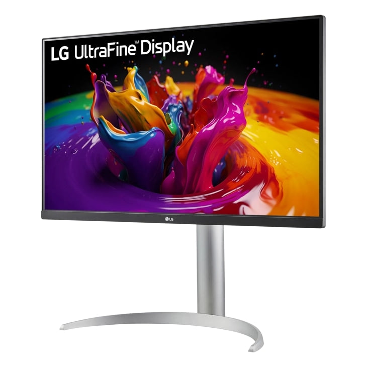 Monitor LG UltraFine 27UP850K-W 27 pulgadas 4K, vista posterior