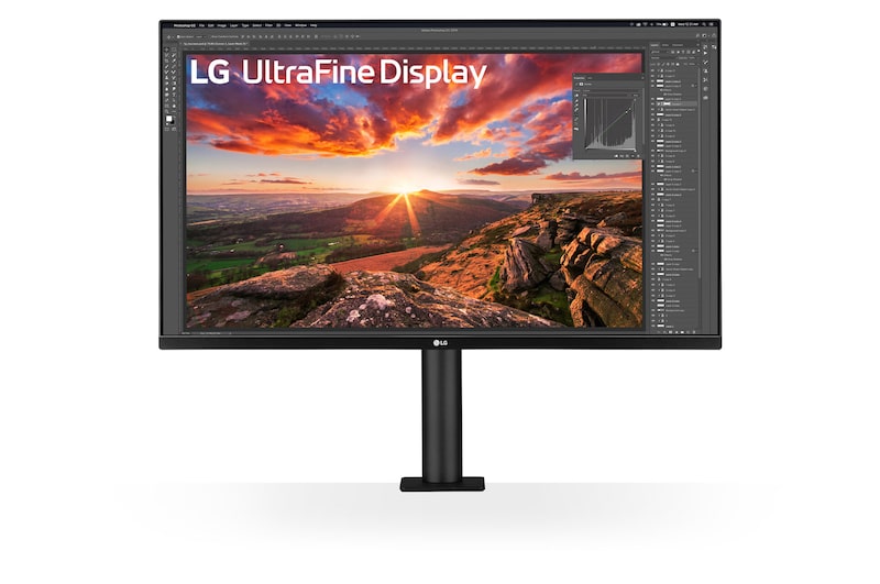 Monitor LG UltraFine Ergo 32UN880K-B con brazo ergonómico