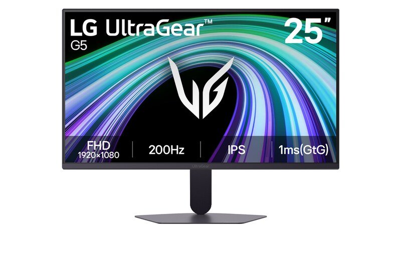 Monitor LG UltraGear 25G523B-B vista frontal