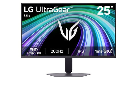 Monitor LG UltraGear 25G523B-B vista frontal