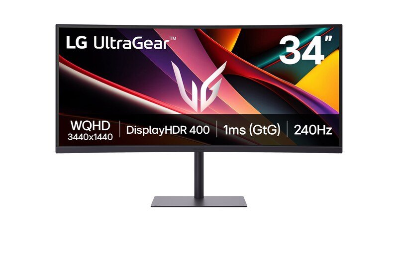 LG UltraGear G6 34G630A 34 pulgadas WQHD vista frontal