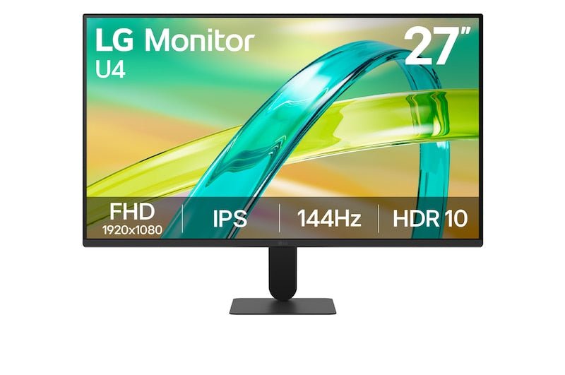 Monitor LG U4 27U411B-B 27 pulgadas vista frontal