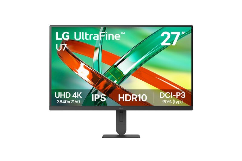 Monitor LG UltraFine U7 27U711B-B vista frontal