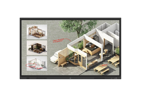 LG CreateBoard 75TR3DQ, pantalla interactiva 75 pulgadas 4K - imagen 1