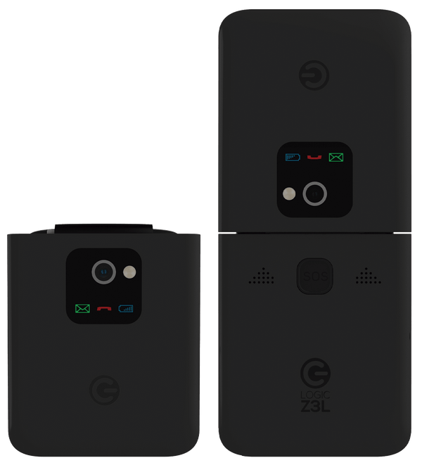 LOGIC Z3L TELÉFONO FLIP 4G PLEGABLE PANTALLA 2.4 PULGADAS TECLAS GRANDES BLUETOOTH 5.1 DUAL SIM SOS CÁMARA VGA 950MAH Z3L - SMART BUSINESS