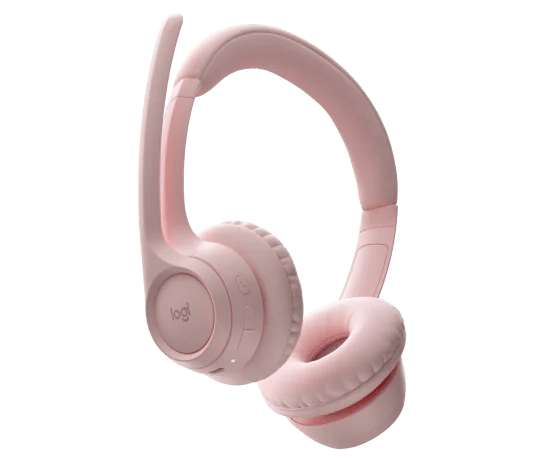 Auriculares Inalámbricos Logitech Zone 300 Rose - Bluetooth 5.3 Multipunto - 2 Micrófonos MEMS con Cancelación de Ruido - Batería hasta 20h - Ultraligeros (122g) - Compatible con Windows, macOS y Certificación Works With Chromebook (981-001411) de Logitech | first_variant_option_1 — Envío inmediato
