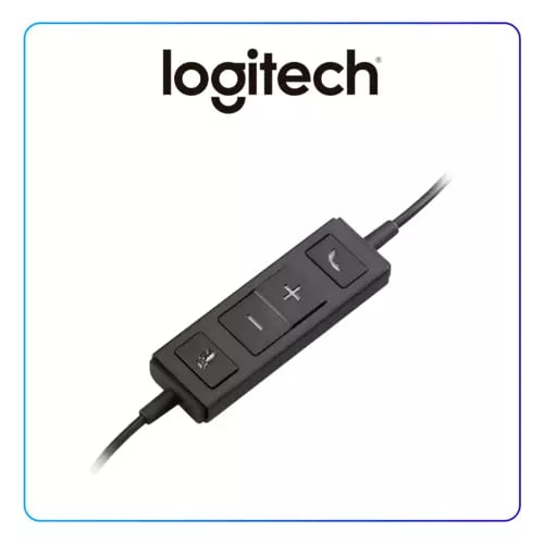 Auriculares Logitech H570e Estéreo (Doble) - Alámbricos USB - Micrófono con Cancelación de Ruido y Eco Acústico - DSP - Controles en Línea - Apto para Cisco y Chromebook (981-000574) de Logitech | first_variant_option_1 — Envío inmediato