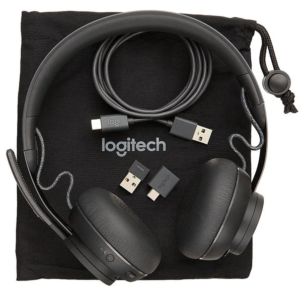 Logitech Auriculares Logitech Zone Wireless Inalámbrico Sobre La Cabeza Estéreo- 3000Cm - Bluetooth - 30Hz A 13Khz - Omnidireccional, Electret- Cancelación De Ruido - SMART BUSINESS