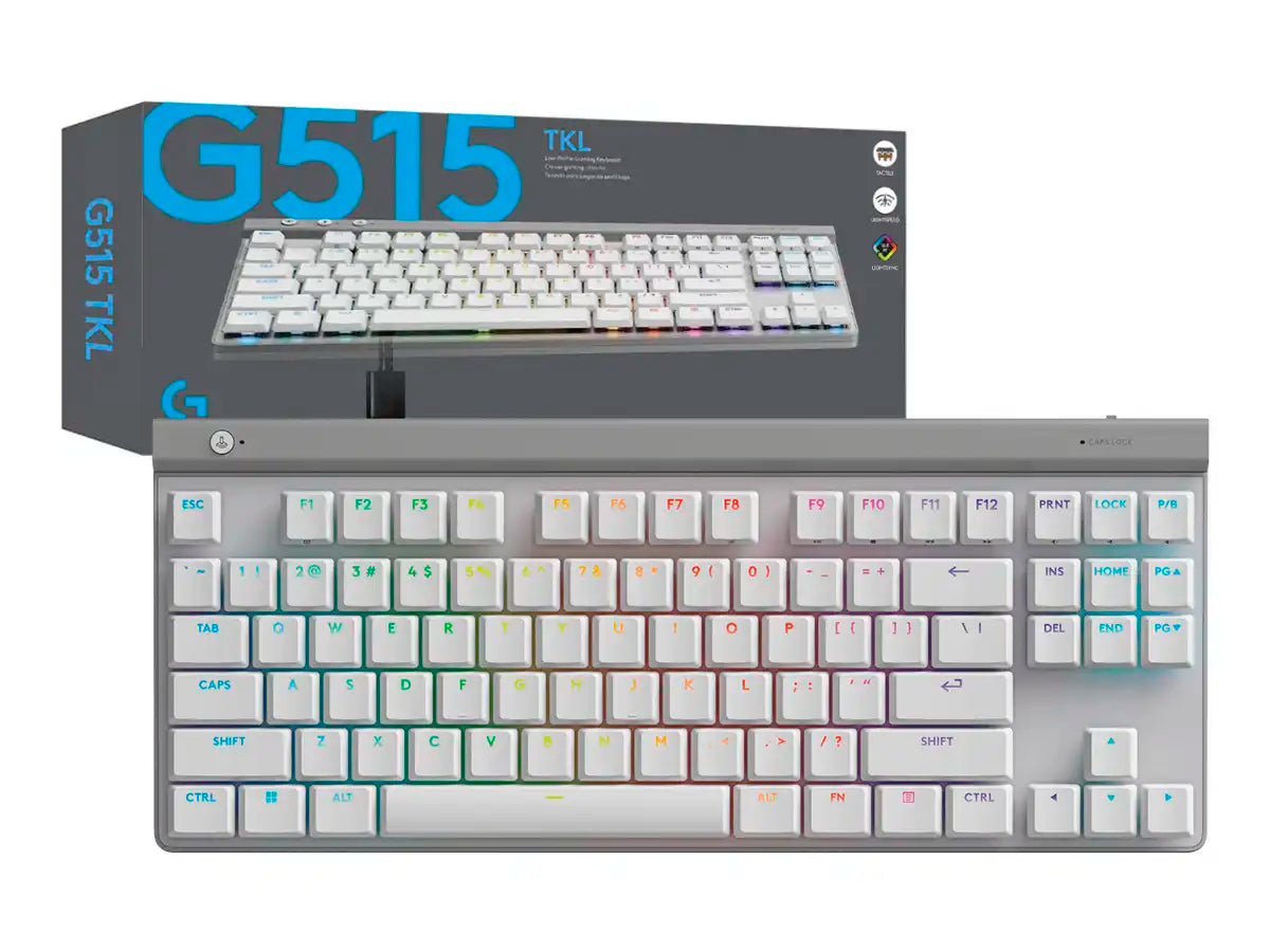Teclado Logitech G515 TKL alámbrico blanco 920-012869