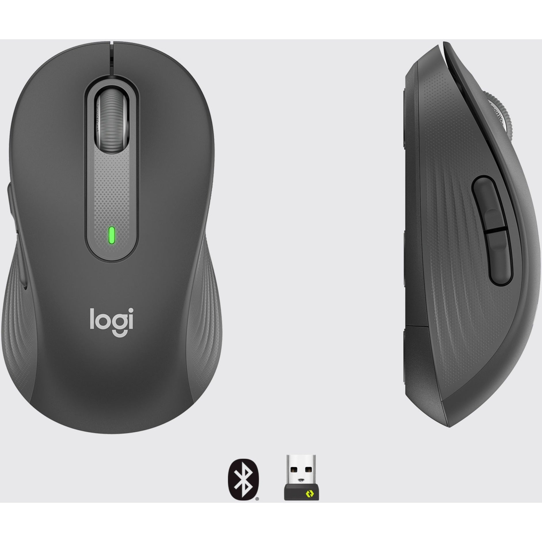MOUSE LOGITECH ÓPTICO SIGNATURE M650 GRANDE, INALÁMBRICO, USB, GRAFITO de Logitech | first_variant_option_1 — Envío inmediato