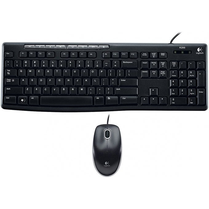 LOGITECH TECLADO/MOUSE LOGITECH MK200 NEGRO PC USB 920-002716 - SMART BUSINESS