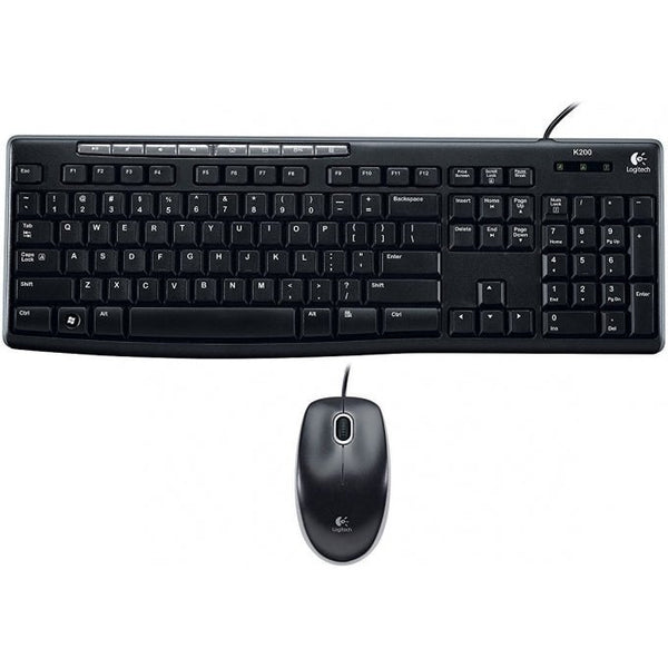 LOGITECH TECLADO/MOUSE LOGITECH MK200 NEGRO PC USB 920-002716 - SMART BUSINESS