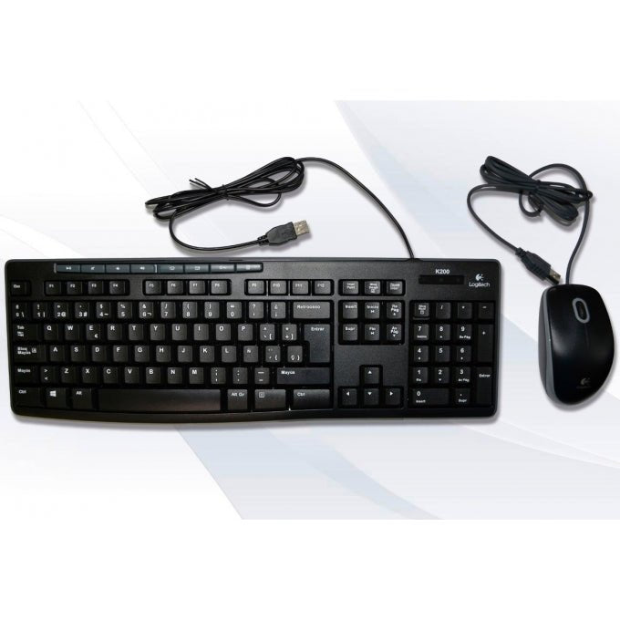 LOGITECH TECLADO/MOUSE LOGITECH MK200 NEGRO PC USB 920-002716 - SMART BUSINESS