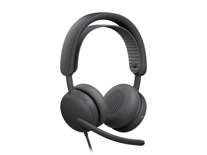 Logitech Zone Wired 2 for Business UC grafito 981-001632 vista lateral