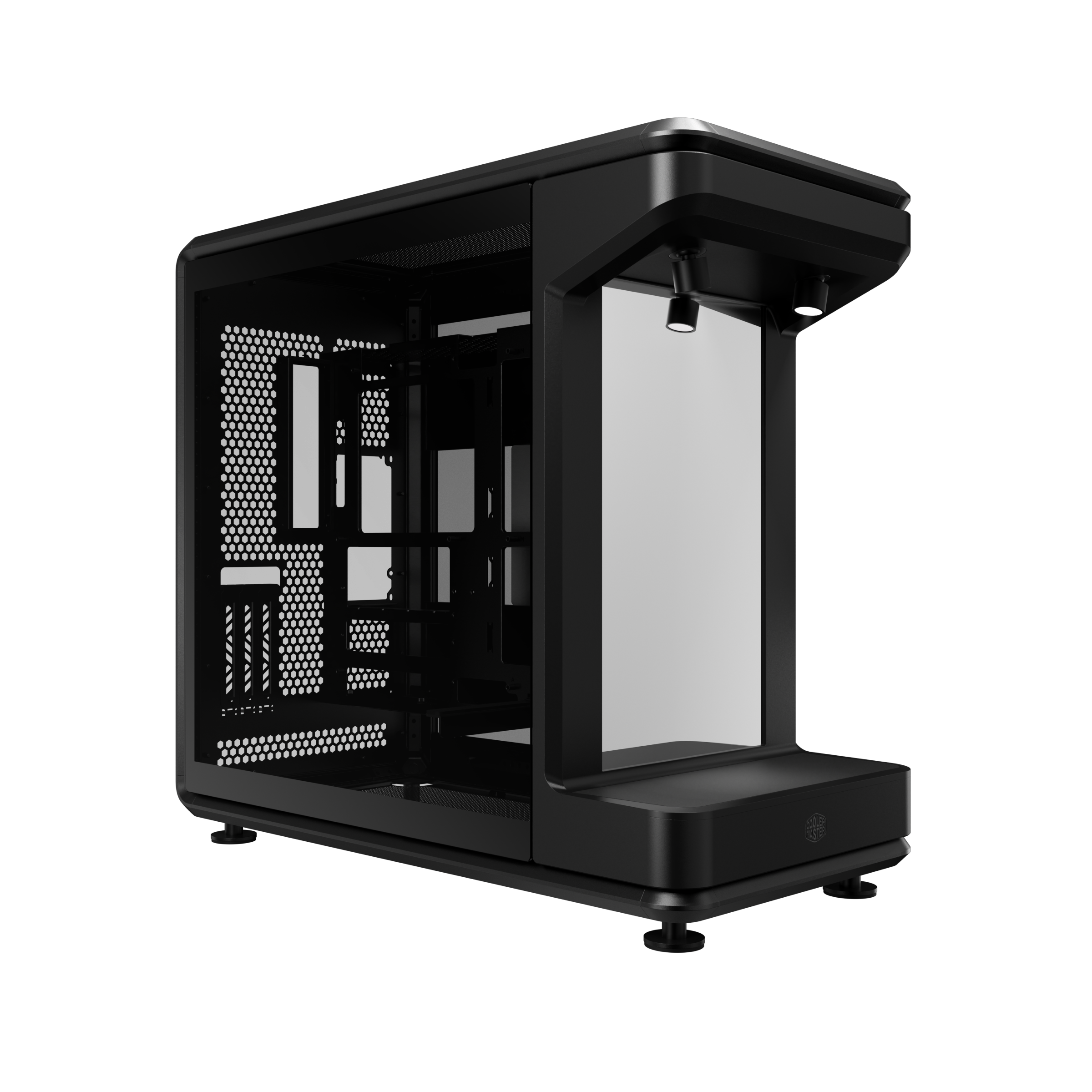 Case Cooler Master MasterFrame 360 Stage LCD ATX con Pantalla 15.6 pulgadas - Negro vista principal