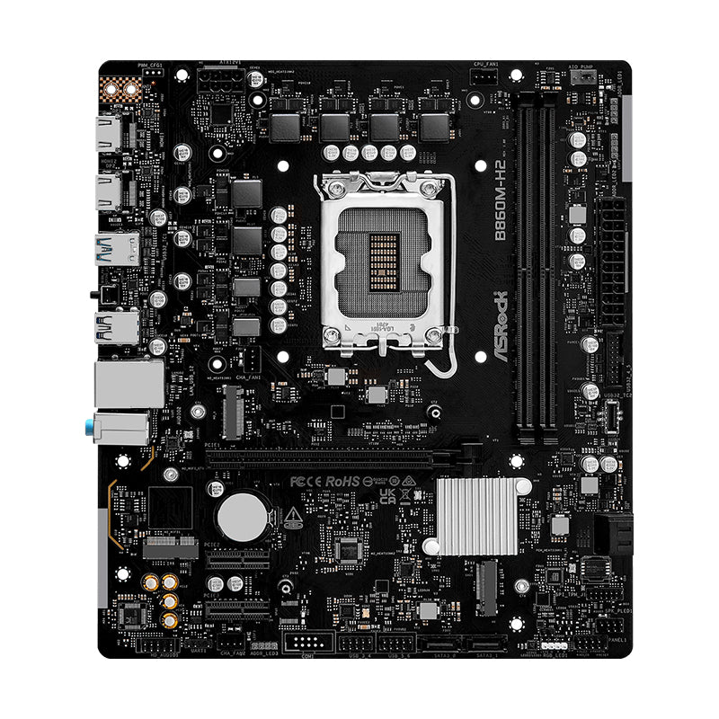 "PLACA BASE BIOSTAR B860M-H2 – MICRO ATX, COMPATIBLE CON PROCESADORES INTEL, 4 PUERTOS SATA, IDEAL PARA PCS DE OFICINA Y HOGAR"