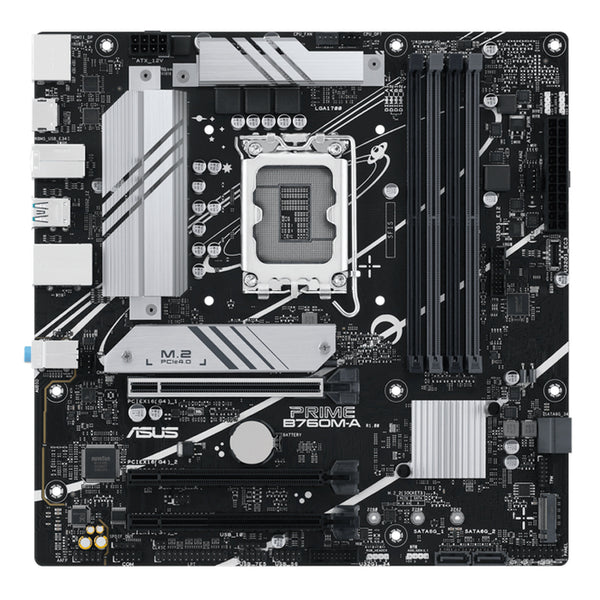 PLACA MADRE ASUS PRIME B760M-A-CSM, SOCKET LGA1700 PARA INTEL 12/13/14VA GEN, DDR5, PCIE 4.0, MATX