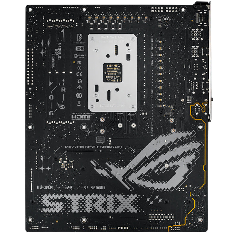 PLACA MADRE ASUS ROG STRIX B850-F GAMING WIFI – ATX, SOCKET AM5, CHIPSET B850, DDR5 8000+ OC, 4 RANURAS DIMM, WIFI 7 + ETHERNET 2.5 GB, PCIE 5.0 X16 Y 4 RANURAS M.2