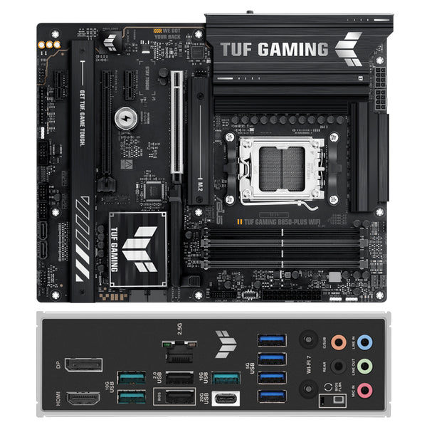 MOTHERBOARD ASUS TUF GAMING B850-PLUS WIFI, CHIPSET AMD B850, SOCKET AMD AM5, ATX