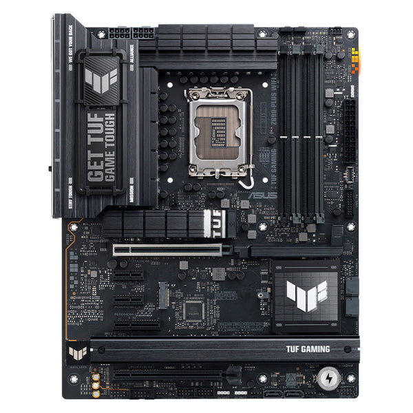 ASUS TUF GAMING Z890-PLUS WIFI — PLACA MADRE ATX PARA INTEL CORE ULTRA, DDR5 HASTA 192 GB, PCIE 5.0, WIFI 7, LAN 2.5 GB, MÚLTIPLES RANURAS M.2, RGB AURA SYNC
