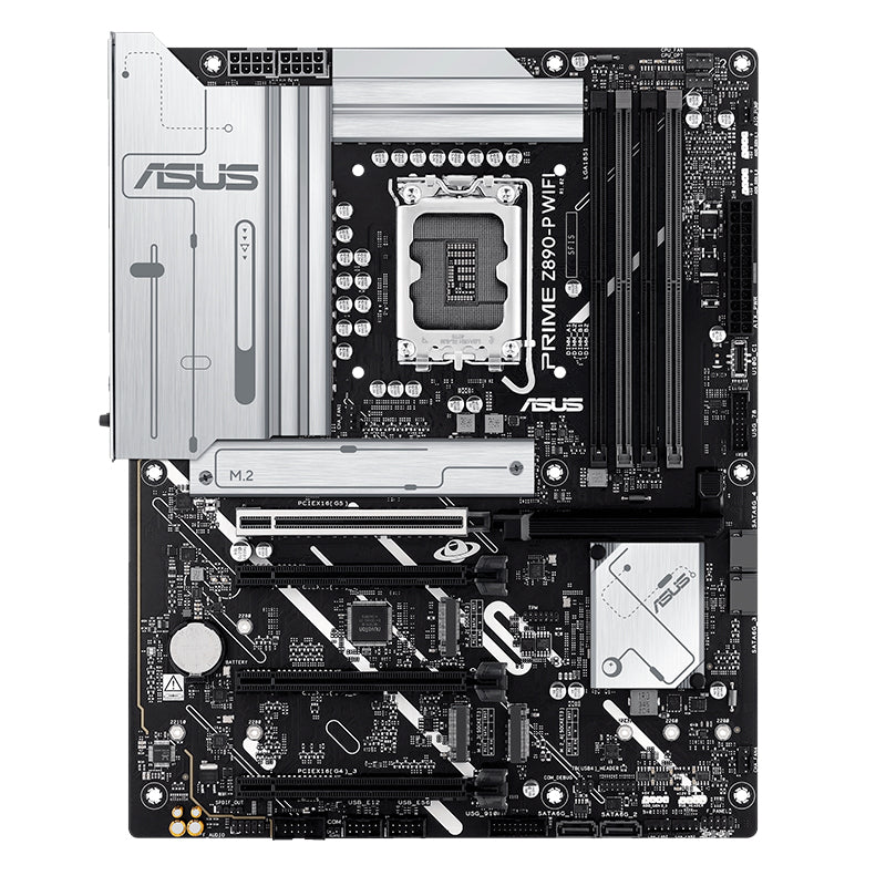 ASUS PRIME Z890-P WIFI • PLACA MADRE ATX Z890 CON WIFI 7, PCIE 5.0, DDR5 HASTA 192 GB, THUNDERBOLT 4 Y 4 RANURAS M.2