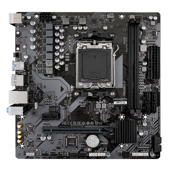 PLACA BASE ASUS A620M-H AM5 MICRO-ATX • COMPATIBLE CON PROCESADORES AMD RYZEN SERIE 7000 • 2X DDR5 HASTA 64GB • HDMI/DISPLAYPORT • M.2 NVME • SATA3 • LAN GIGABIT