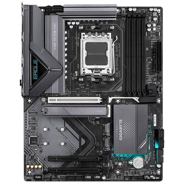PLACA BASE MSI X870 EAGLE WIFI7 • CHIPSET AMD X870 • COMPATIBLE CON PROCESADORES RYZEN SERIE 7000/8000 • DDR5 HASTA 128GB • PCIE 5.0 • WIFI 7 • LAN 2.5GB • ATX