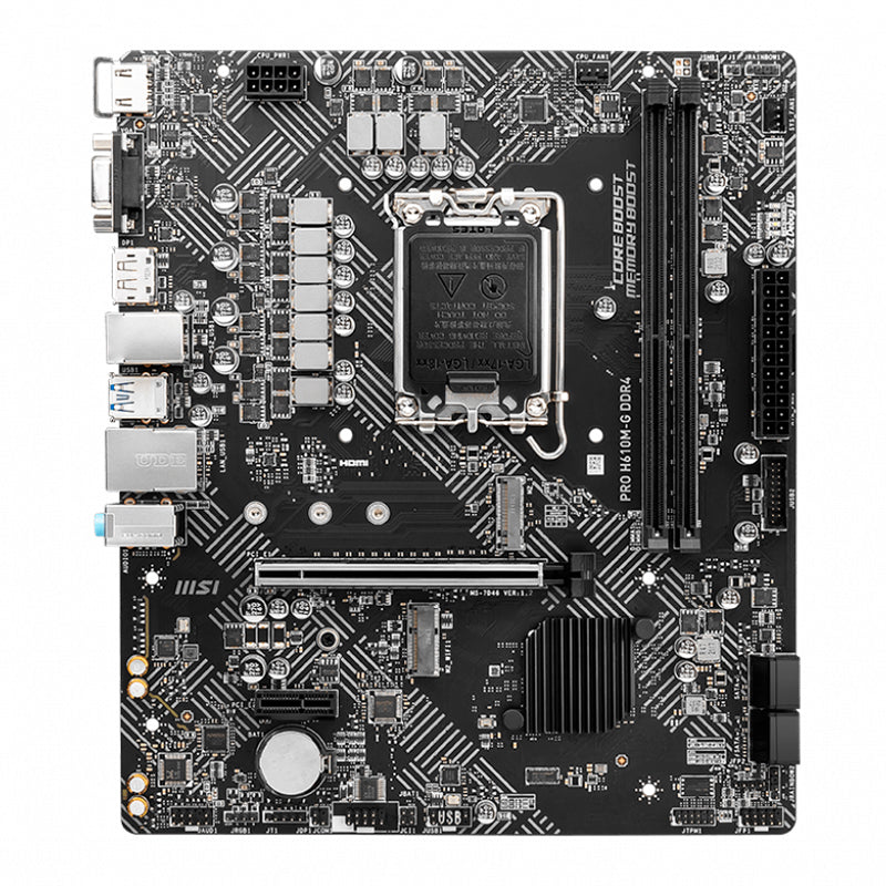 MOTHERBOARD MSI PRO H610M-G,CHIPSET INTEL H610, LGA1700, MATX