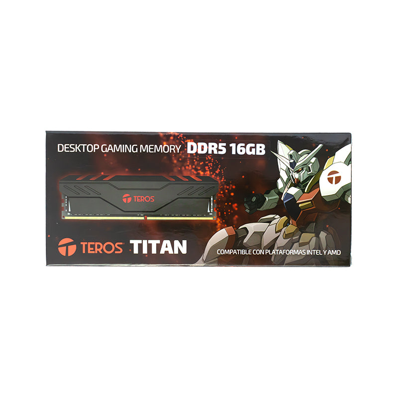 MEMORIA RAM TEROS TITAN 16GB DDR5, 5600MHZ, UDIMM PARA PC DE ESCRITORIO, LATENCIA CL45
