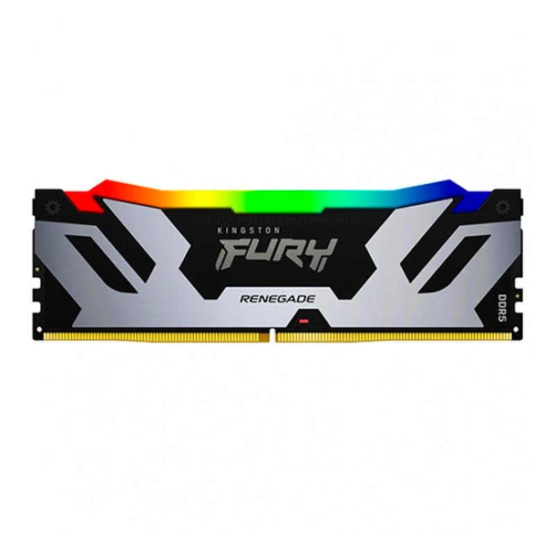 MEMORIA RAM KINGSTON FURY RENEGADE RGB DDR5, 6400MHZ, 32GB, CL32, XMP, PLATA