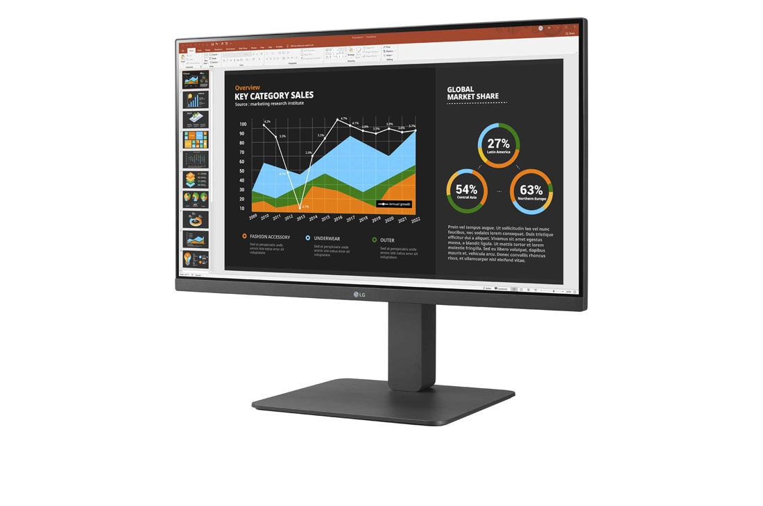 MONITOR LG LED 24" B2B IPS 24BR650 PIVOT USB TIPOC DAISY CHAIN