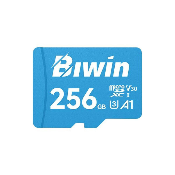 MEMORIA FLASH MICROSD BIWIN MS160 256GB, INTERFAZ: UHS - I, C10, U3, V30, A2, 4K UHD BMMS160256G-RGX - SMART BUSINESS