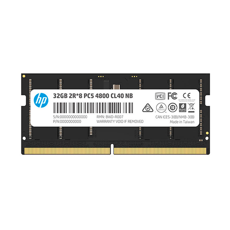 MEMORIA HP X1 SODIMM DDR5-4800MHZ, PC5-38400, 32GB, CL40, 1.1 V, 260-PIN. - SMART BUSINESS